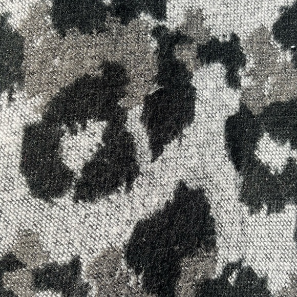 Gray & Black Animal Print Andrew Marc Poncho - Picture 7 of 7